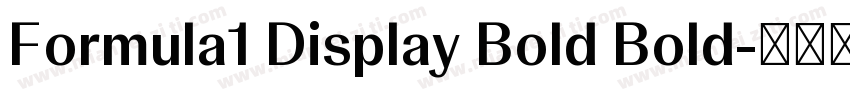 Formula1 Display Bold Bold字体转换